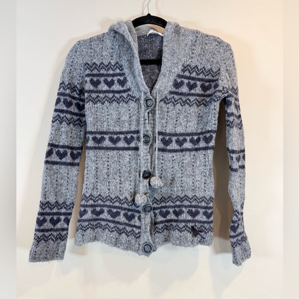 🔥Fly Girl Italy Gray Patterned Women's Sweater Size XS🔥